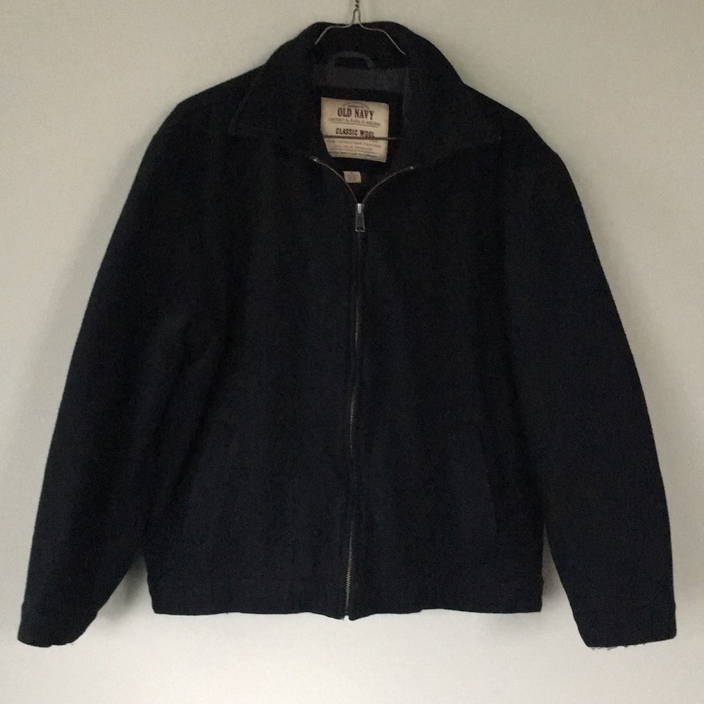 Old Navy Vintage Wool Jacket Black XL Men’s
